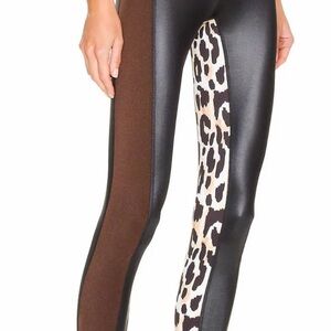 Beach Riot Black and Brown Spotted Leopard Leggings